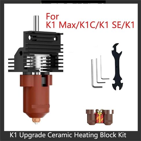 For creality K1 Upgrade Ceramic Heating Block Kit, for Unicorn Quick-swap Nozzle Kit, Supports 300°C Temperature (With Buckle） in Kuwait
