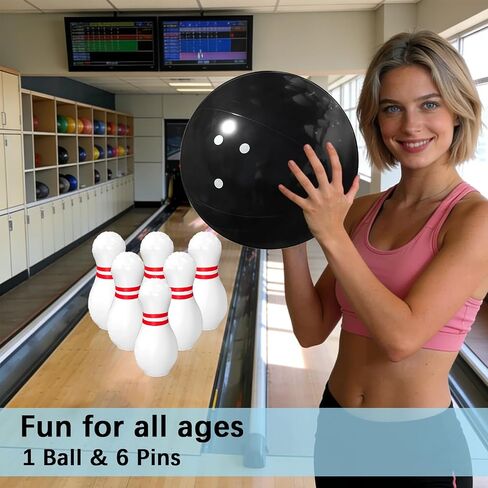 Giant Inflatable Bowling Set，One 15 Inches Ball with Six 23 Inches Pins in Kuwait