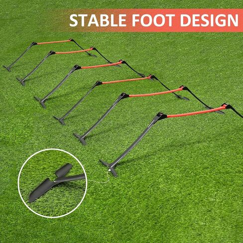 Premium Adjustable and Collapsible Hurdle and Agility Ladder Set for Athletes, Super Portable and Lightweight, with Cones and Parachute in Kuwait