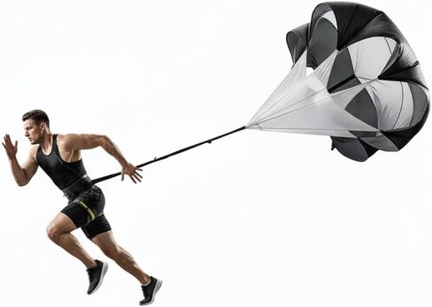 Premium Adjustable and Collapsible Hurdle and Agility Ladder Set for Athletes, Super Portable and Lightweight, with Cones and Parachute in Kuwait