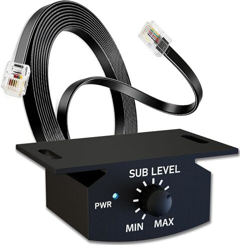Universal Bass Control Knob, 13ft Cable – 6-Pin Car Sub Volume Controller, Fits Most Amps, Easy Install, Copper Core Wiring in Kuwait