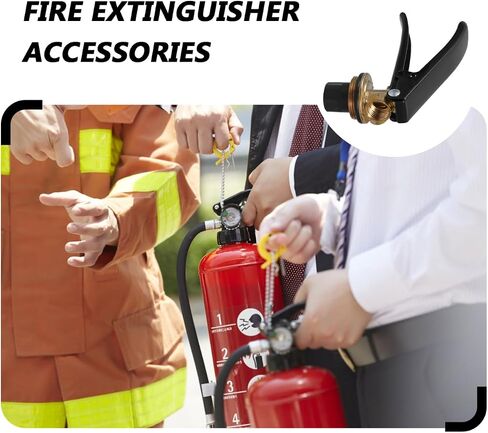 ULTECHNOVO Valve Accessory Replacement Trigger for Extinguishers , Sturdy Iron & Brass Assembly Parts for Commercial Safety Inspection, Home & Garage Emergency Maintenance (Black) in Kuwait