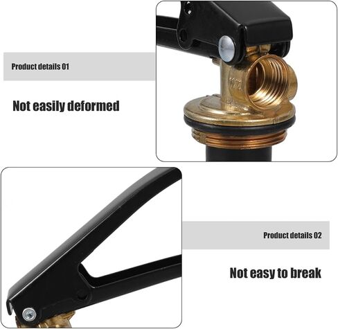 ULTECHNOVO Valve Accessory Replacement Trigger for Extinguishers , Sturdy Iron & Brass Assembly Parts for Commercial Safety Inspection, Home & Garage Emergency Maintenance (Black) in Kuwait