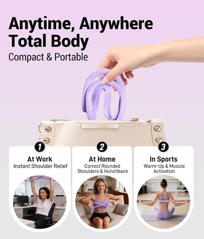 Upgraded Figure 8 Resistance Bands for Women with User Manual | High-Density Silicone .Gift-Ready Packaging . Beginner Workout Guide .Solid Comfort Handles .User Manual Included in Kuwait