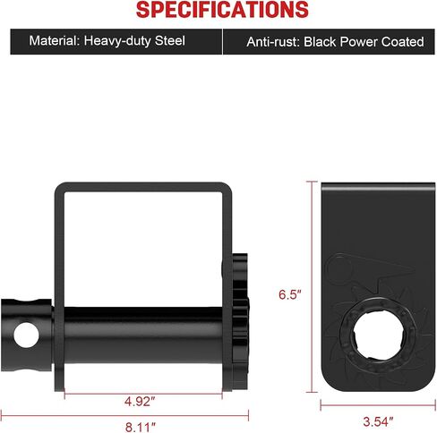2026 Upgraded Sliding Winch for Utility Trailer,4 PCS Standard Sliding Tie Down Winch for Flatbed Semi Truck,for Use w/ 4 Inch Straps, Trailer Cargo Control,Black Powder Coated in Kuwait