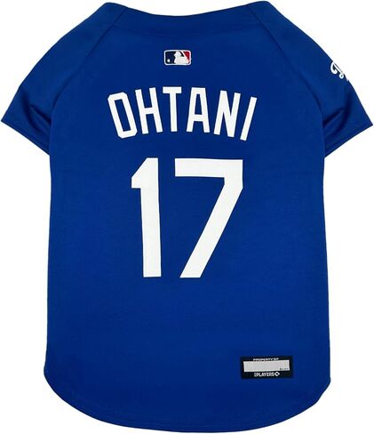 MLBPA Dog Jersey - Shohei Ohtani #17 Blue Pet Jersey - MLB LA Dodgers Mesh Dog & Cat Mesh Blue Jersey, Size Small in Kuwait