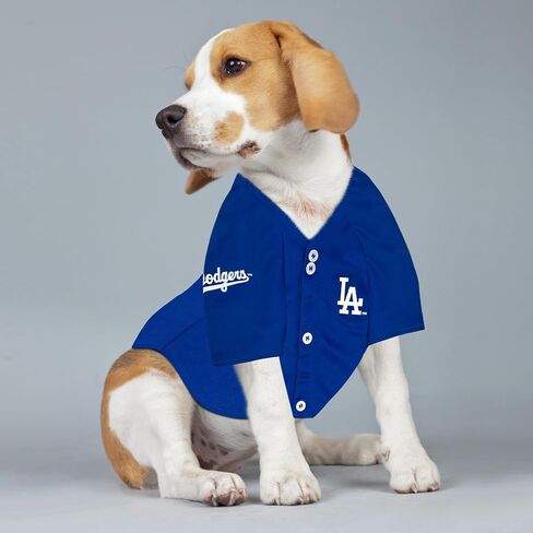 MLBPA Dog Jersey - Shohei Ohtani #17 Blue Pet Jersey - MLB LA Dodgers Mesh Dog & Cat Mesh Blue Jersey, Size Small in Kuwait