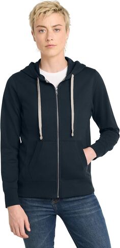 District Women's Re-Fleece Full-Zip Hoodie, 100% Recycled Casual Sweatshirt in Kuwait