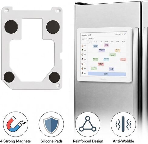 Magnetic Mount for Skylight Calendar 15-Inch, Heavy Duty Fridge Magnet Mount Bracket for Skylight Smart Calendar, No-Drill Space-, Strong Grip in Kuwait