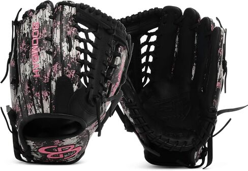 Boombah Softball Fielding Glove B17 T Web - طباعة جرافيتي بالتنقيط - ألوان وأحجام متعددة in Kuwait
