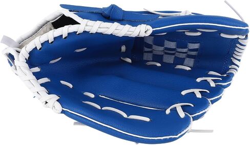 RiToEasysports Softball Glove 12.5 Inches PU Baseball Glove Blue Outfield Mitt Double Reinforced Tear Easy Clean Hand Protection for Outdoor Training Athletes in Saudi Arabia
