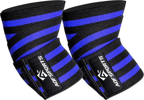 AQF Elbow Wraps for Weightlifting (Pair) - IPL & USPA Approved 40" Heavy Duty Elastic Elbow Compression Support for Bench Press, Powerlifting, Bodybuilding & Strength Training in Saudi Arabia