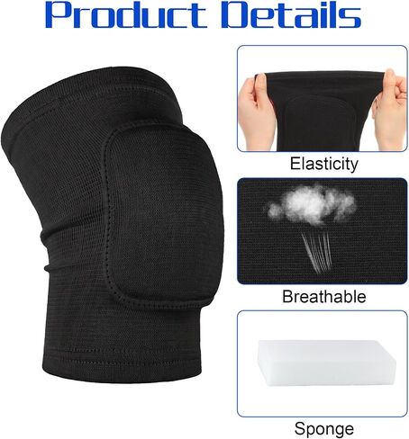 1 Pair Volleyball Elbow Pads Women, Elbow Pads for Volleyball Compression Brace Protector for Basketball Tennis Gym in Kuwait