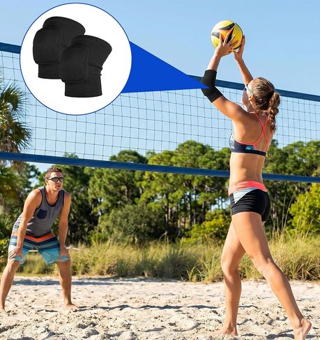 1 Pair Volleyball Elbow Pads Women, Elbow Pads for Volleyball Compression Brace Protector for Basketball Tennis Gym in Kuwait