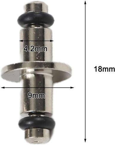 Scuba Diving High Pressure T-End Air Spool with O-Ring for Compatible with SPG Swivel Gauge and Standard Dive Hoses, Nickel-Plated Brass, Silver(10PCS) in Kuwait