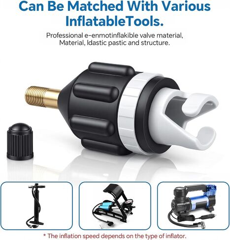 2 PCS Inflatable Boat SUP Pump Adapter, Premium Conventional Air Adapter, Sturdy SUP Air Adapter, for Inflatable Boat, Kayak and Stand Up Paddle Board in Saudi Arabia