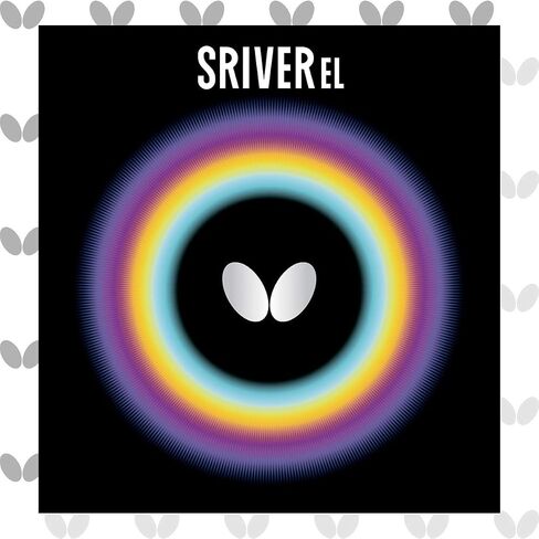Butterfly Sriver EL Table Tennis Rubber | 1.9 mm or 2.1 mm | Red or Black | 1 Inverted Table Tennis Rubber Sheet | Professional Butterfly Table Tennis Rubber in Kuwait