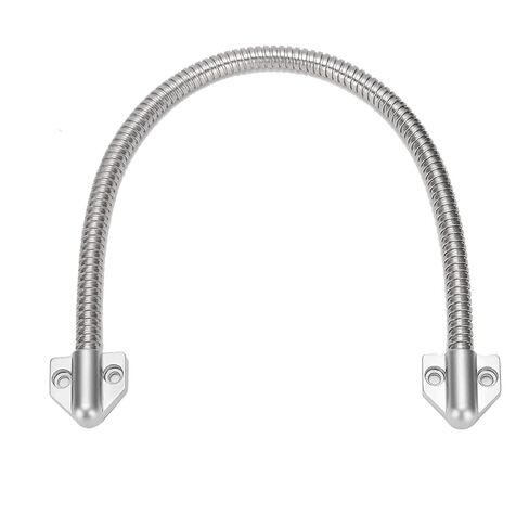 2Pcs Door Loop, Stainless Steel Door Wire Conduit, 12mm Diameter Gooseneck Flexible Electrical Conduit, 400mm Long Tube Access Control Cable Protector Exposed Mounting Sleeve in Kuwait