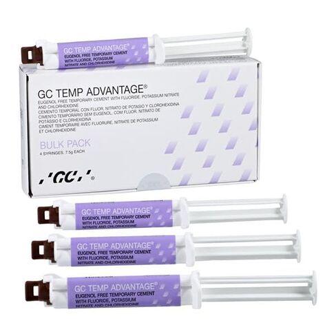GC 136507 Temp Advantage أسمنت مؤقت مع محاقن الفلورايد 7.5 جرام 4/عبوة in Kuwait