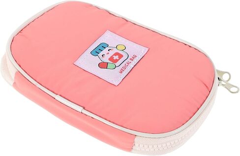 GALPADA Portable Travel Medicine Bag with Cartoon Design, Lightweight Nylon Material, Multiple Compartments for Easy Organization, for Outdoor and Household Use in Kuwait