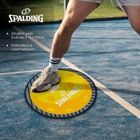 Spalding - Pickleball Court Marker & Shot Spot Set, 17-Piece Training Target Kit, Non-Slip Floor Markers for Footwork, Agility, Accuracy & Drill Training, Indoor & Outdoor Sports Practice Equipment in Kuwait