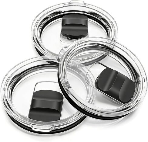 Tumbler Lid for Yeti, Compatible with Yeti 30 oz Tumbler/Stackable Cup, 14 oz Coffee Mug/Stackable Mug, and 35 oz / 40 oz Straw Mugs, 3 Pack Spill Proof Cup Lid Cover with Magnetic Slider Switch in Kuwait