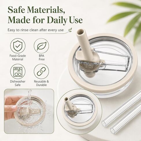 2 حزمة 40oz بهلوان مقاوم للتسرب الوجه القش StanleyLid استبدال بهلوان التبريد، غطاء بهلوان مقاوم للتسرب والرذاذ، قابلة لإعادة الاستخدام 40oz كأس ستانلي الملحقات استبدال أغطية ستانلي تسرب in Kuwait