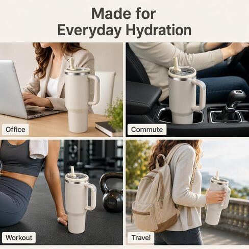 2 حزمة 40oz بهلوان مقاوم للتسرب الوجه القش StanleyLid استبدال بهلوان التبريد، غطاء بهلوان مقاوم للتسرب والرذاذ، قابلة لإعادة الاستخدام 40oz كأس ستانلي الملحقات استبدال أغطية ستانلي تسرب in Kuwait