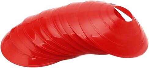 10PCS 19cm Football Training Marker Discs Conical Obstacles Roller Skating Stakes Sports Accessories for Soccer Practice Equipment,Basketball in Kuwait