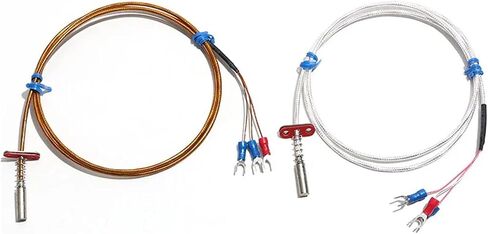 1PC PT100 Plate-Type End-face Thermal Resistance WZPM-201 Temperature Probe Sensor PTFE Waterproof Wire(Polyimide Wire 1M) in Kuwait