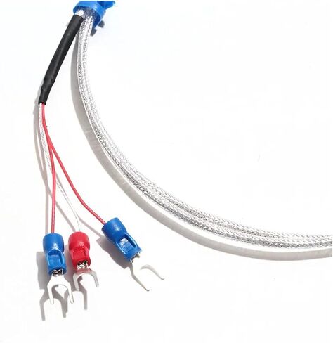 1PC PT100 Plate-Type End-face Thermal Resistance WZPM-201 Temperature Probe Sensor PTFE Waterproof Wire(Polyimide Wire 1M) in Kuwait