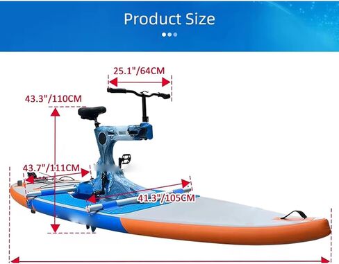 Water Bike Sea Bike Pedal Bike Leisure Surfing, Water Bike Lake Bike Bicycle Pedal Boat Inflatable Boat, Adult Water Bike in Kuwait