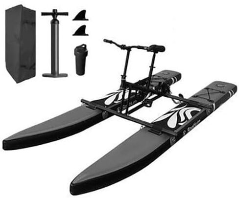 SUP Water Bike, Inflatable Pedal Boat, 130 kg Weight Capacity, EVA Material, Adjustable Handlebars, for Water Sports & Fishing in Kuwait