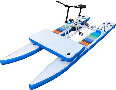 Water Bikes, Inflatable Pedal Boat, Water Bike Inflatable Kayak Bikeboat for Lake, Water Bikes with Paddle Board Waterbike for Lake Pedal in Kuwait