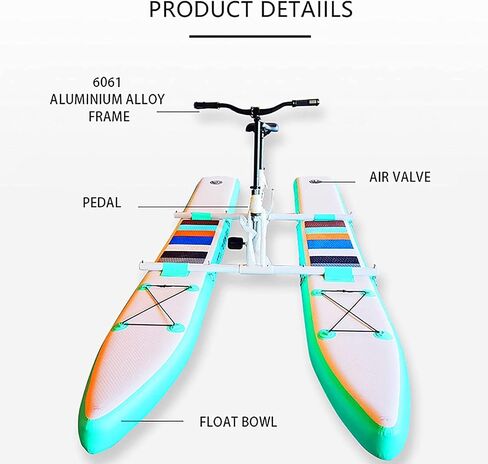 Water Bicycle, Water Boating, Inflatable Kayak Bikeboat for Lake, Park Water Leisure Bicycles, Water Amusement Facilities in Kuwait