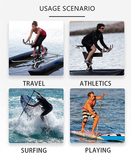Water Bicycle, Water Boating, Inflatable Kayak Bikeboat for Lake, Park Water Leisure Bicycles, Water Amusement Facilities in Kuwait