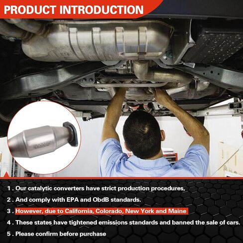 مجموعة المحول الحفاز المتوافقة مع Frontier 2005-2019، NV1500/NV2500/NV3500 2012-2017، Xterra 2005-2015، Pathfinder 2005-2012، Equator 2009-2012 V6 4.0L، OE: 16468 644091 40710 متوافق مع وكالة حماية البيئة in Kuwait