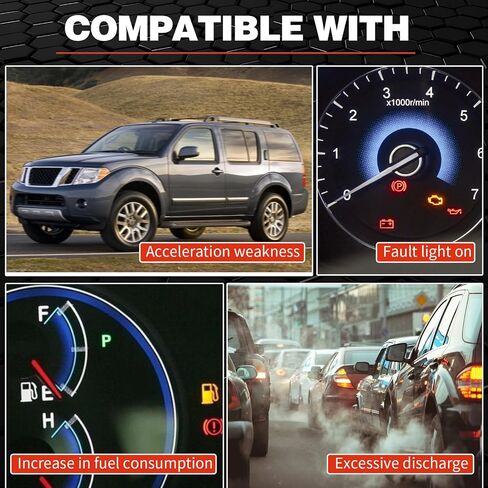 مجموعة المحول الحفاز المتوافقة مع Frontier 2005-2019، NV1500/NV2500/NV3500 2012-2017، Xterra 2005-2015، Pathfinder 2005-2012، Equator 2009-2012 V6 4.0L، OE: 16468 644091 40710 متوافق مع وكالة حماية البيئة in Kuwait
