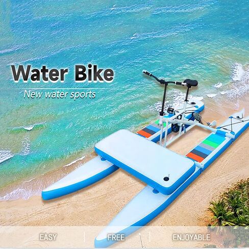 SUP Water Bikes, Inflatable Pedal Boat, Water Bike Inflatable Kayak Bikeboat for Lake, Water Bikes with Paddle Board Waterbike in Kuwait