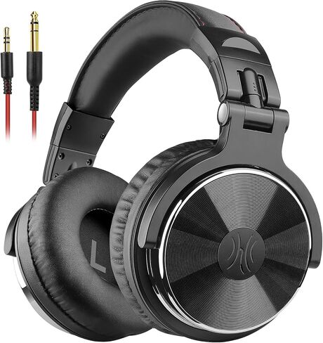 OneOdio Wired Over Ear Headphones Hi-Res Studio Monitor & Mixing DJ Stereo Headsets with 50mm Drivers and 1/4 to 3.5mm Jack for AMP Computer Recording Podcast Keyboard Guitar Laptop - Black (Renewed) in Saudi Arabia