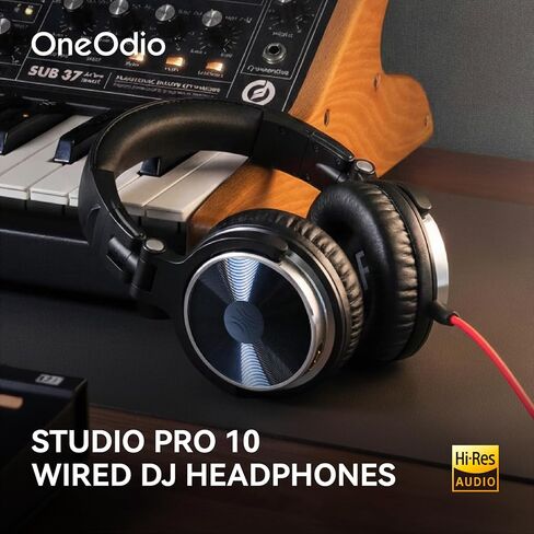 OneOdio Wired Over Ear Headphones Hi-Res Studio Monitor & Mixing DJ Stereo Headsets with 50mm Drivers and 1/4 to 3.5mm Jack for AMP Computer Recording Podcast Keyboard Guitar Laptop - Black (Renewed) in Saudi Arabia