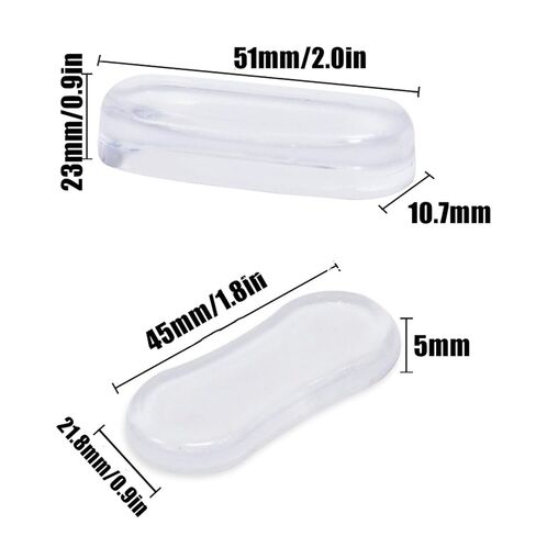 10-Pack Transparent Silicone Wall Protector for Trash Can, Peel and Stick Scuff Guard for Lid and Body, 2 Sizes Fit Round and Square Cans, Wall and Cabinet Protection for Home Kitchen and Office Use in Kuwait