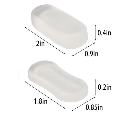12 Pack Silicone Trash Can Bumpers, Clear Wall Protector Behind Can, Peel and Stick Scuff Guard to Protect Walls & Cabinets from Lid/Body Damage, 2 Sizes for Round & Square Cans in Kuwait
