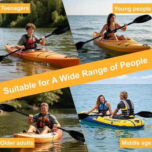 Kayak Recreational Paddle,Kayak Paddles for Adults Adjustable Length 60-90 Inch Premium ABS Blade Portable Kayak Oar for Youth Adults All Ages Water Sports Kayaking Canoeing Boating. in Kuwait