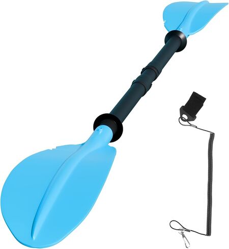 Heavy Duty Kayak Paddle, 96 Inches Kayaking Oars for Boating Canoeing with Free Paddle Leash Aluminum Alloy Shaft Paddle Blades Blue Color. in Kuwait