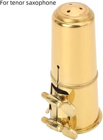 Tenor Saxophone Mouthpiece Cap & Clip Set - with Mouthpiece, Ligature Copper Replacement Parts for Saxophone Accessories,Metal in Kuwait