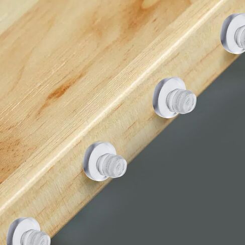 200 Pcs PVC Cabinet Door Bumpers Stem Bumpers with Good and Firm Installation for Furniture Protection and Noise Reduction in Kuwait