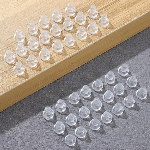 200 Pcs PVC Cabinet Door Bumpers Stem Bumpers with Good and Firm Installation for Furniture Protection and Noise Reduction in Kuwait