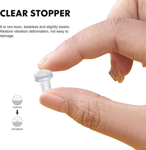 200 Pcs PVC Cabinet Door Bumpers Stem Bumpers with Good and Firm Installation for Furniture Protection and Noise Reduction in Kuwait