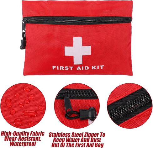 24pcs Mini First Aid Kit Empty Pouch Bag with Zippered for Emergency at Home, Office, Car, Outdoors, Boat, Camping, Hiking in Kuwait